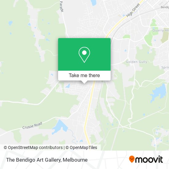 The Bendigo Art Gallery map