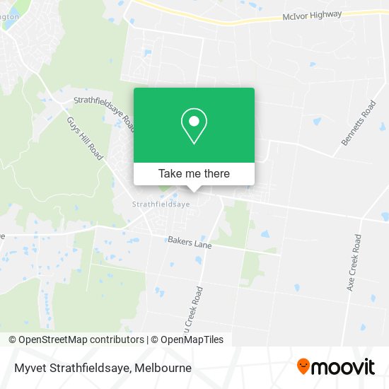 Myvet Strathfieldsaye map
