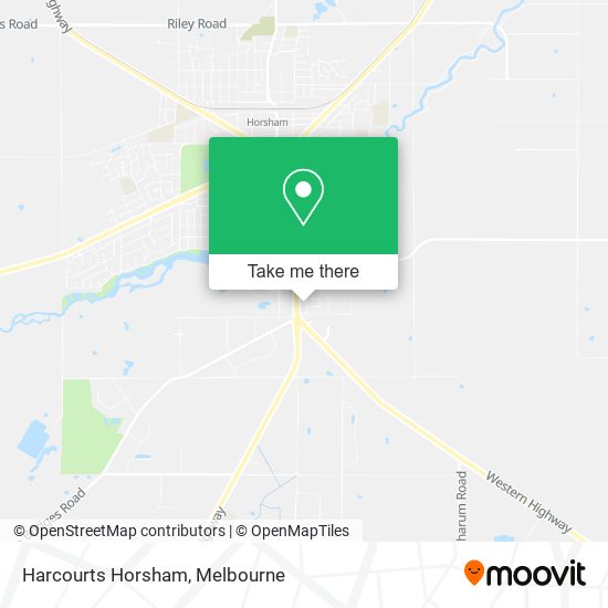 Mapa Harcourts Horsham