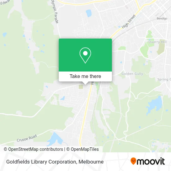 Mapa Goldfields Library Corporation