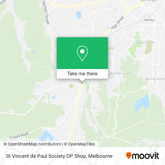 St Vincent de Paul Society OP Shop map