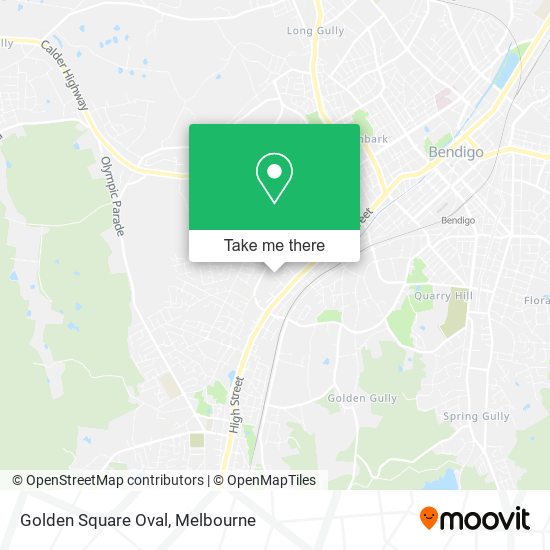 Golden Square Oval map
