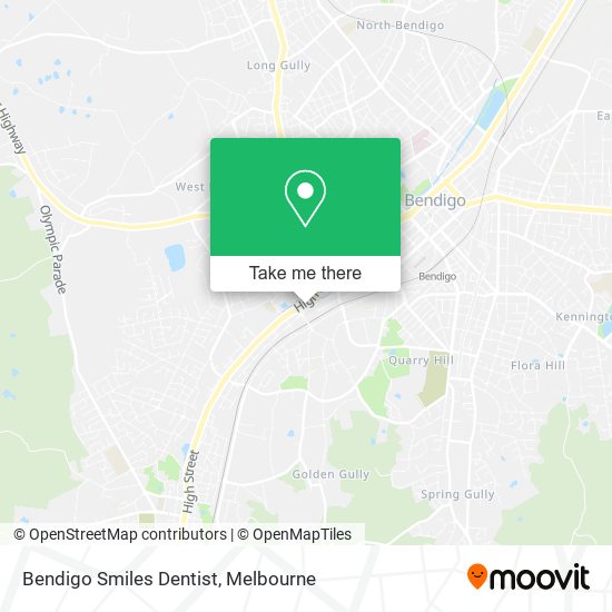 Bendigo Smiles Dentist map