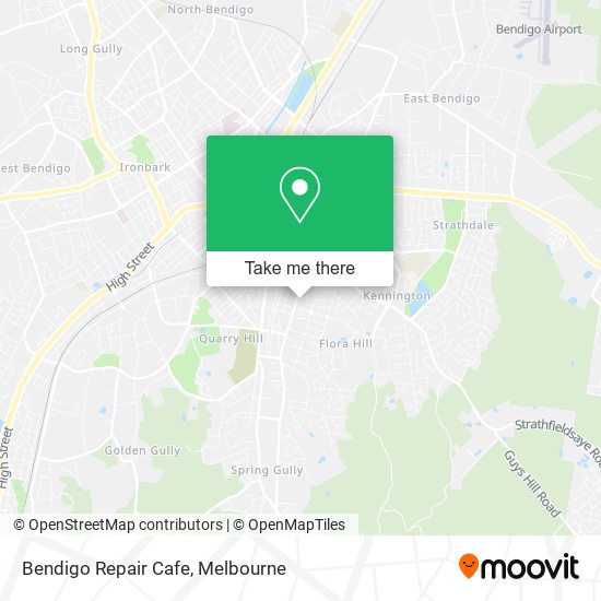 Mapa Bendigo Repair Cafe