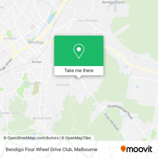 Mapa Bendigo Four Wheel Drive Club