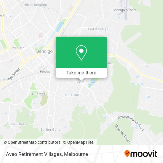 Aveo Retirement Villages map