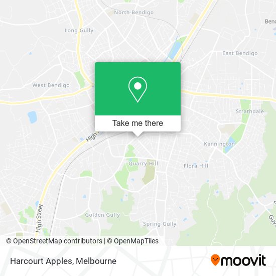 Harcourt Apples map