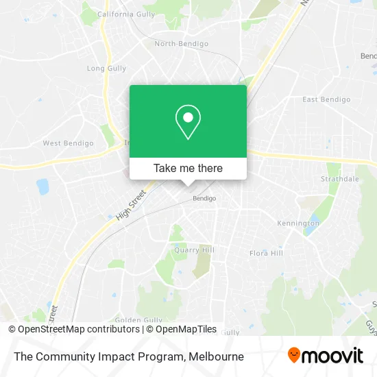 The Community Impact Program map