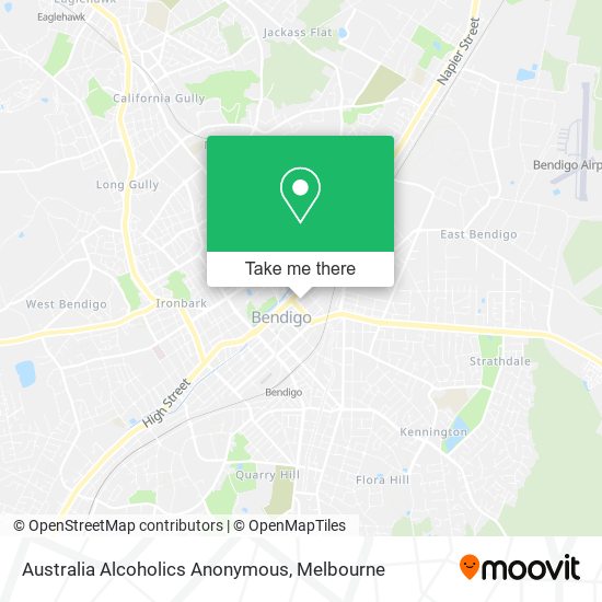 Australia Alcoholics Anonymous map