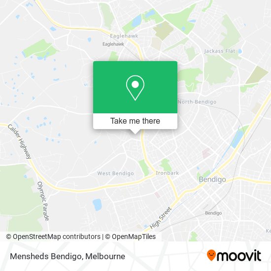 Mensheds Bendigo map