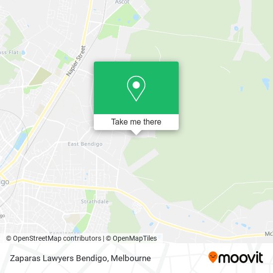 Zaparas Lawyers Bendigo map