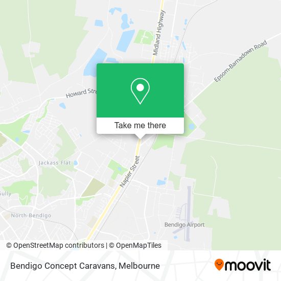 Bendigo Concept Caravans map