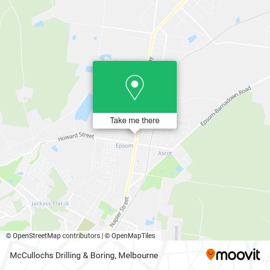 McCullochs Drilling & Boring map