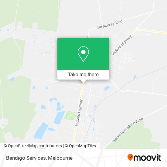 Bendigo Services map