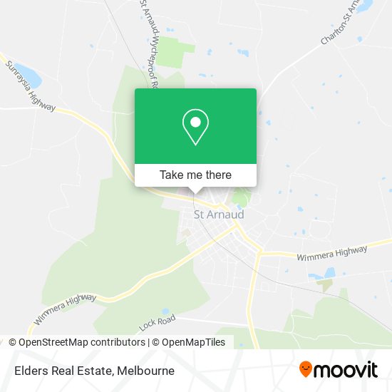 Elders Real Estate map