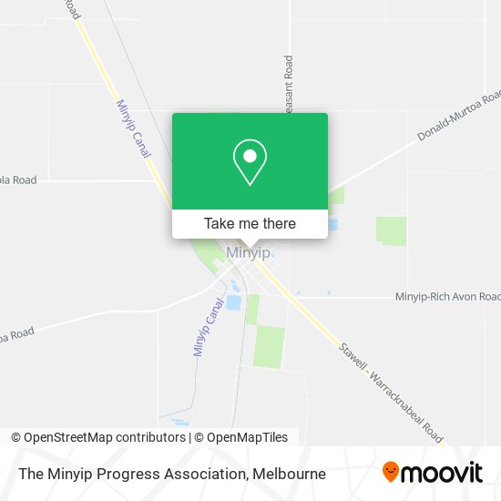 The Minyip Progress Association map