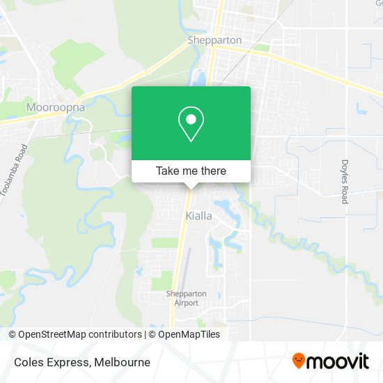 Coles Express map