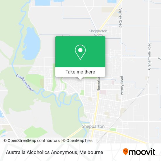 Australia Alcoholics Anonymous map
