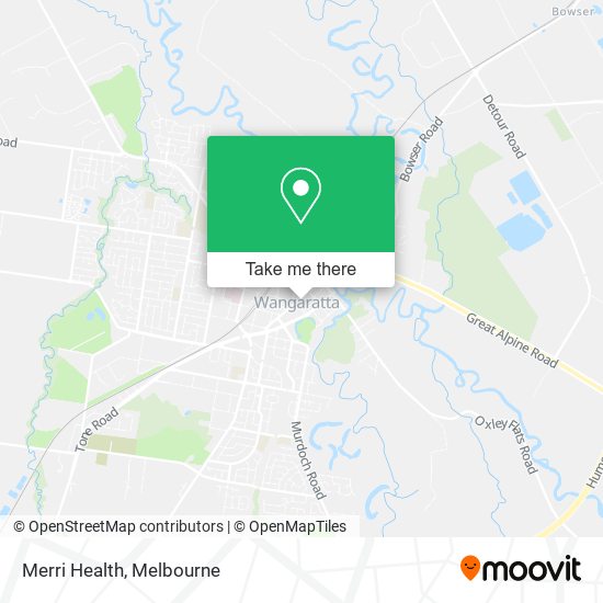 Merri Health map