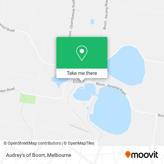 Audrey's of Boort map