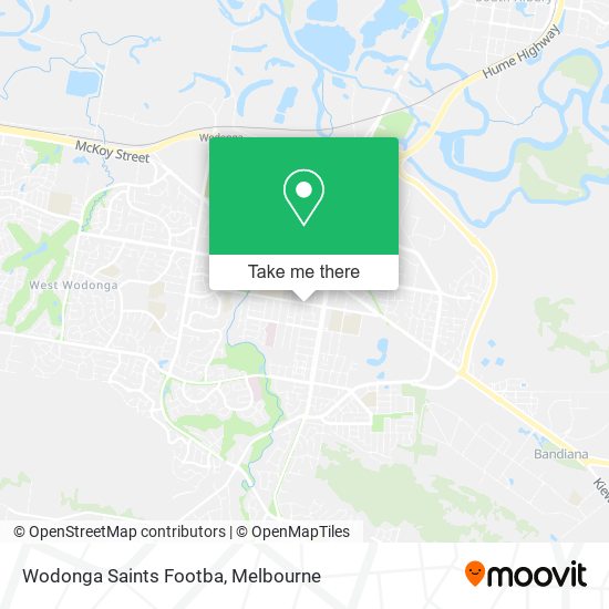Wodonga Saints Footba map