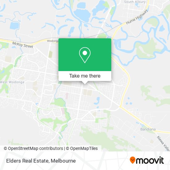 Elders Real Estate map