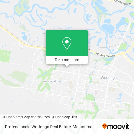 Professionals Wodonga Real Estate map