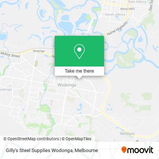 Gilly's Steel Supplies Wodonga map
