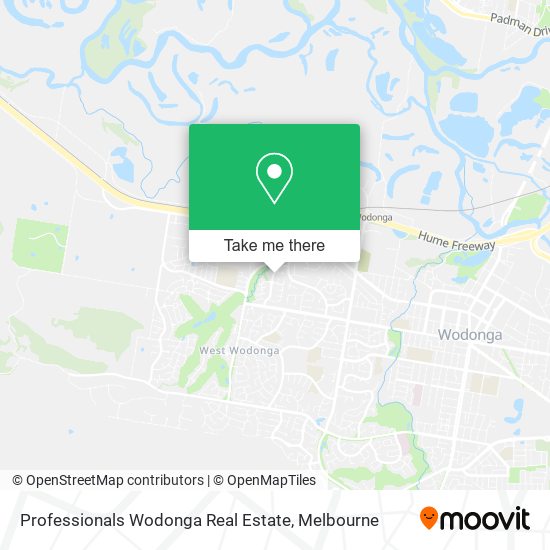 Professionals Wodonga Real Estate map