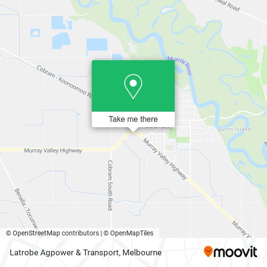Latrobe Agpower & Transport map
