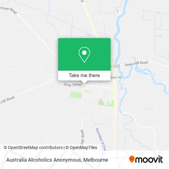 Australia Alcoholics Anonymous map