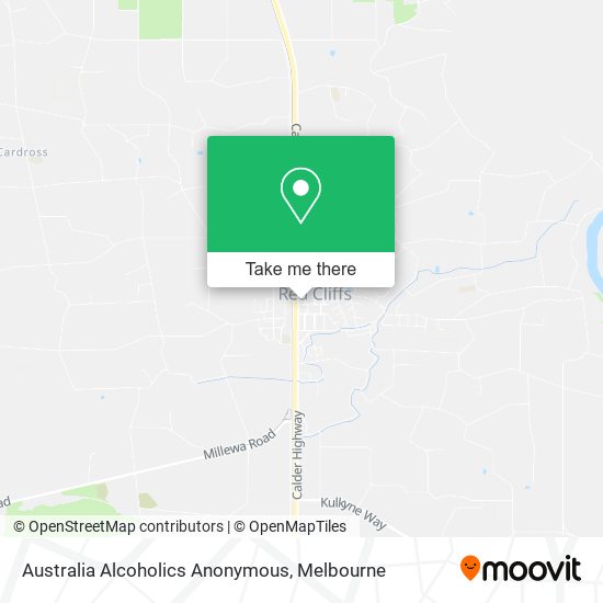 Australia Alcoholics Anonymous map