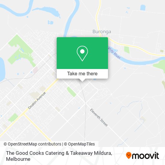 Mapa The Good Cooks Catering & Takeaway Mildura