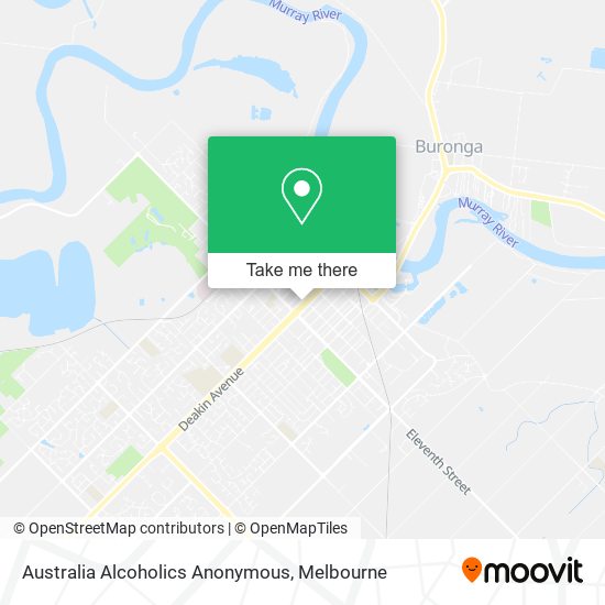 Australia Alcoholics Anonymous map