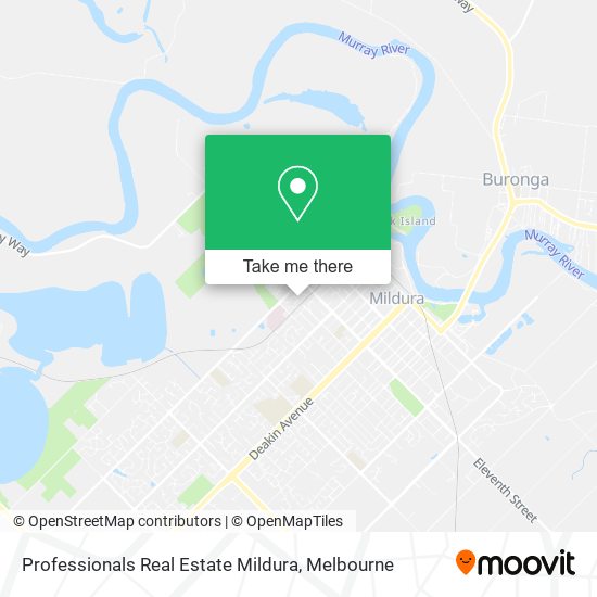 Professionals Real Estate Mildura map
