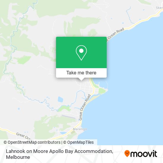 Lahnook on Moore Apollo Bay Accommodation map