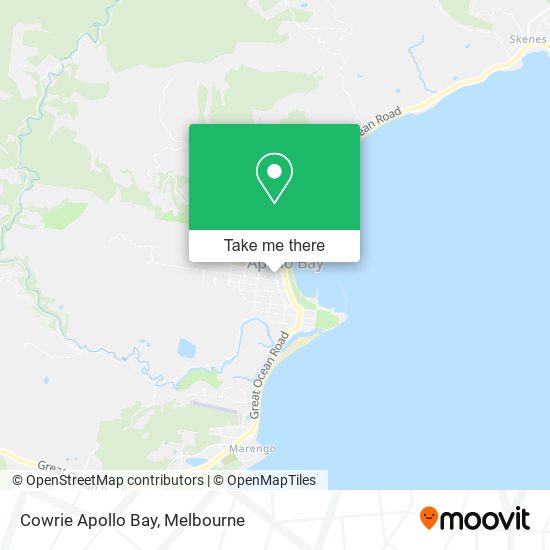 Cowrie Apollo Bay map