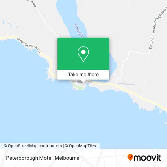 Peterborough Motel map