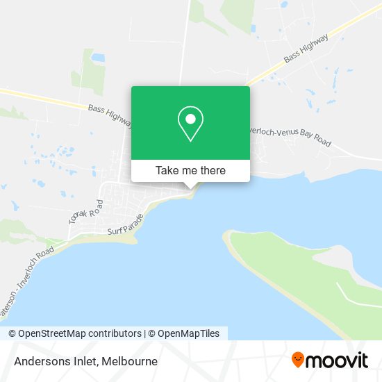 Andersons Inlet map