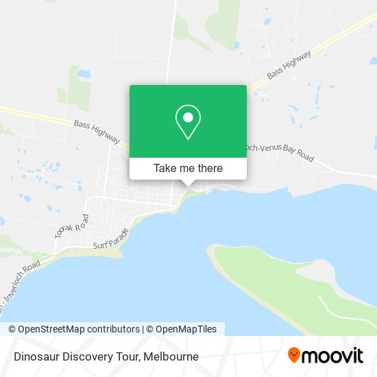 Dinosaur Discovery Tour map