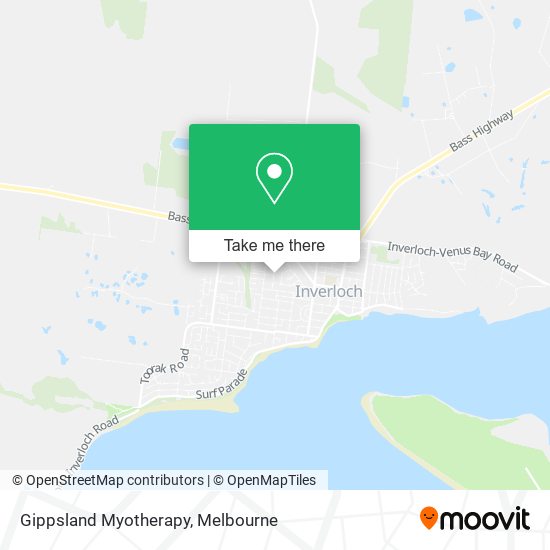 Mapa Gippsland Myotherapy