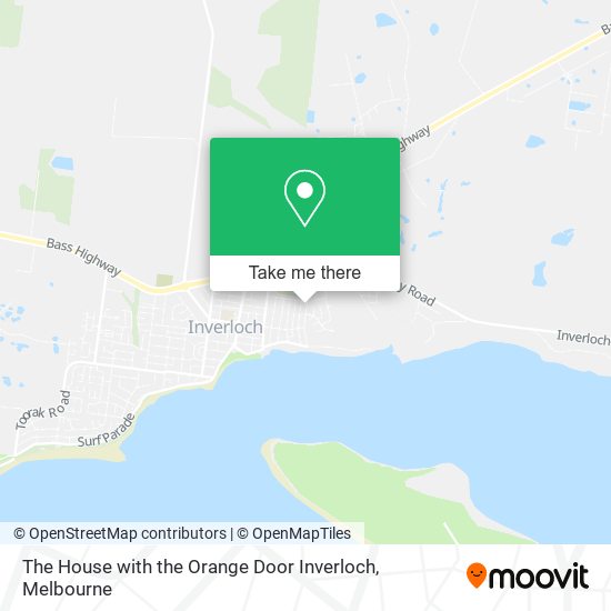 The House with the Orange Door Inverloch map