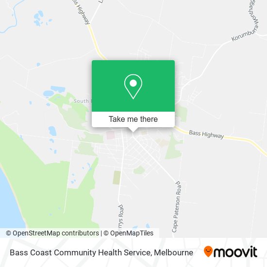 Bass Coast Community Health Service map