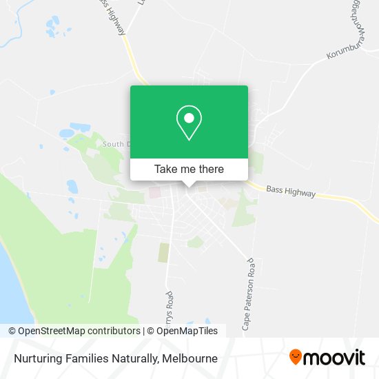 Nurturing Families Naturally map