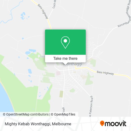 Mighty Kebab Wonthaggi map