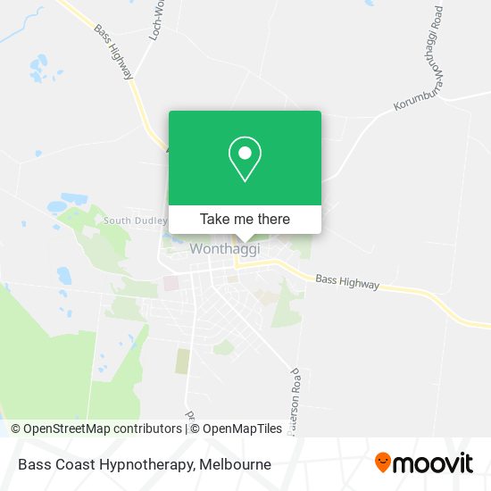 Bass Coast Hypnotherapy map