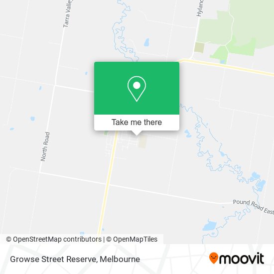 Growse Street Reserve map