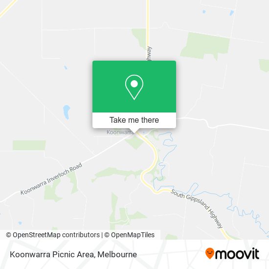 Mapa Koonwarra Picnic Area