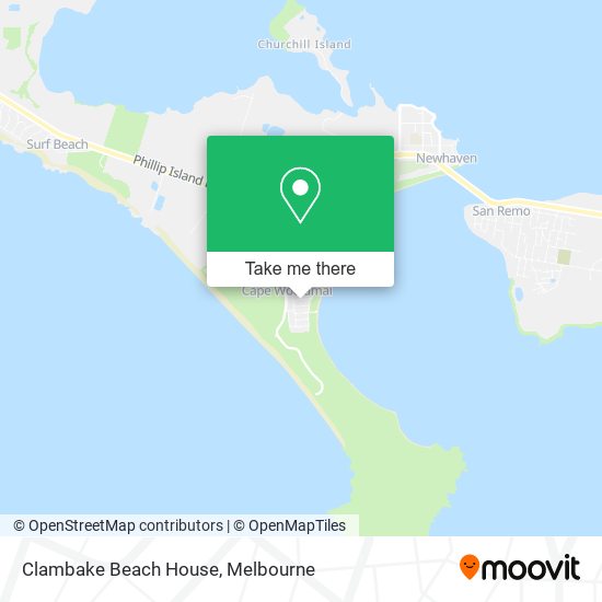 Clambake Beach House map