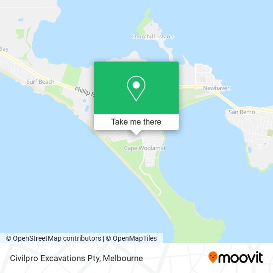 Civilpro Excavations Pty map